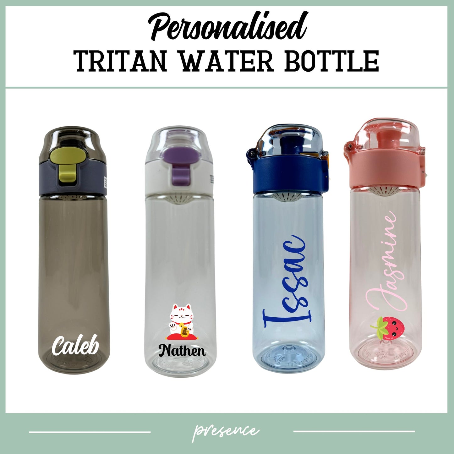 Personalised Tritan Water Bottle 550ml