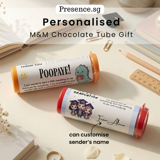 Personalized M&M's Chocolate Tube Gift