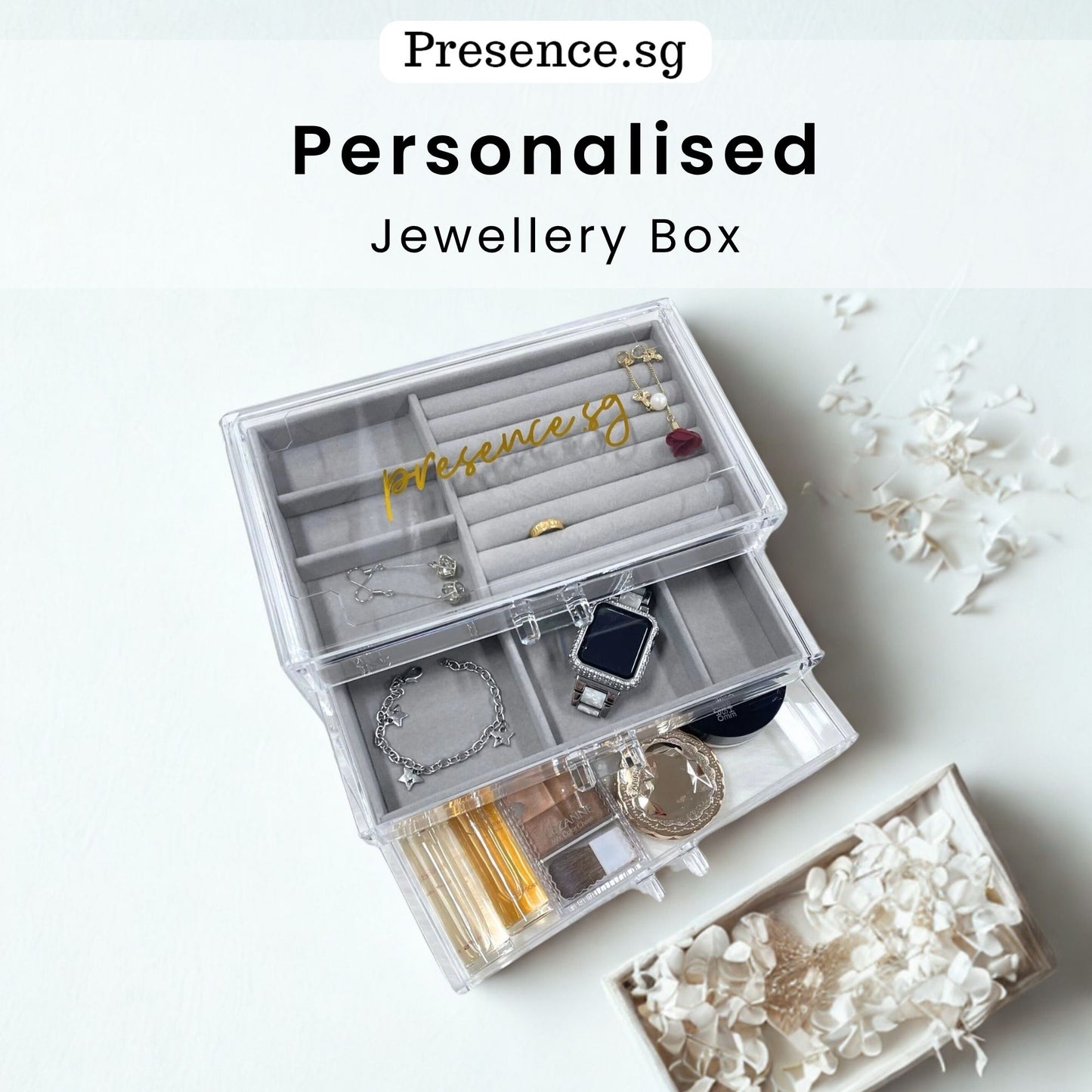 Personalised Jewellery Box - 3 Tier