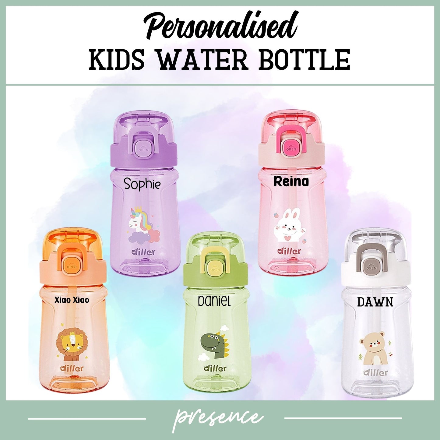 Personalised Kids Water Bottle