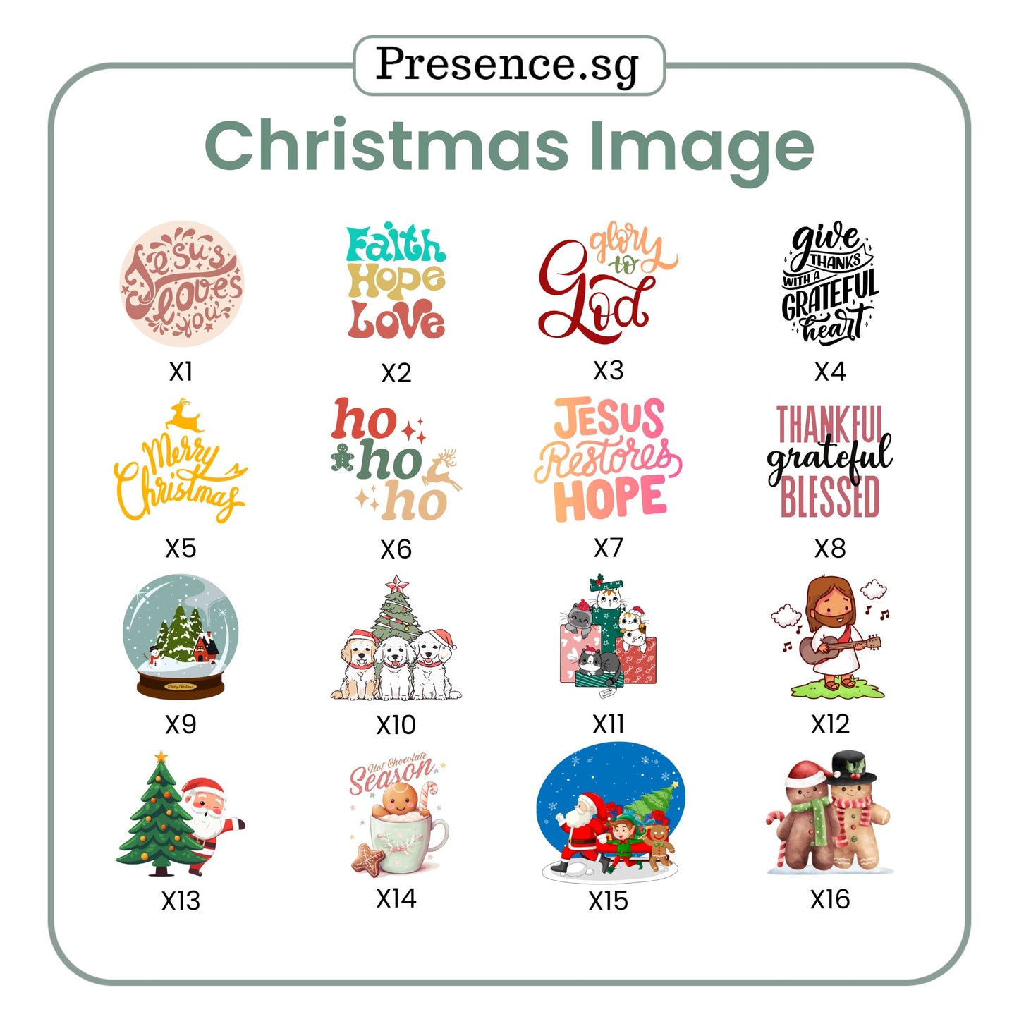 Personalised Christmas Egg Tumbler Gift Set (Dual Side Printing)