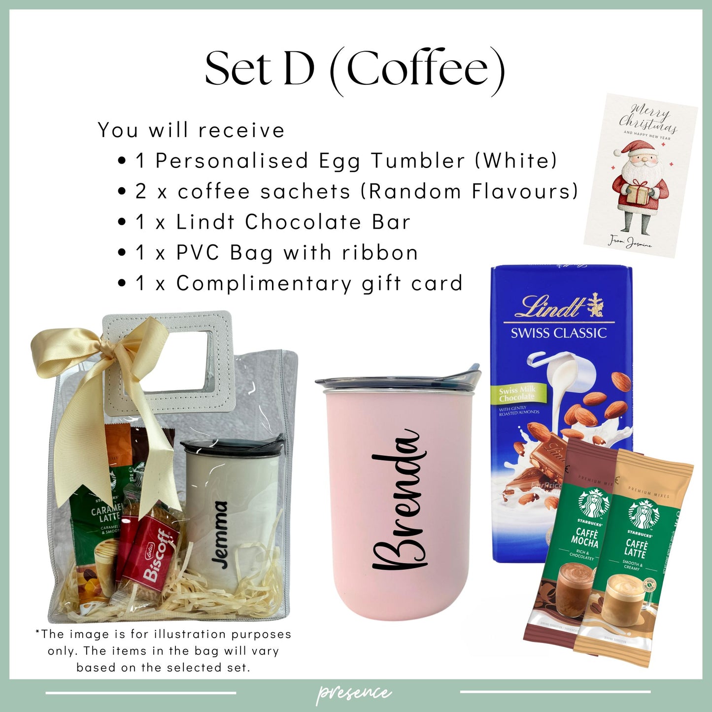 Personalised Tumbler Gift Set with Treats