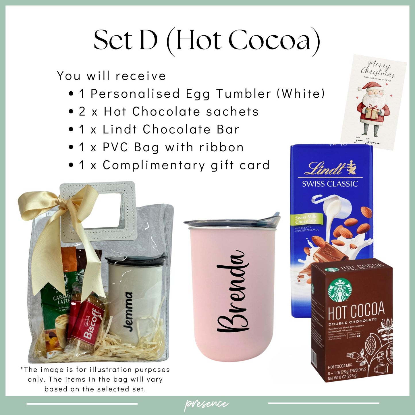 Personalised Tumbler Gift Set with Treats