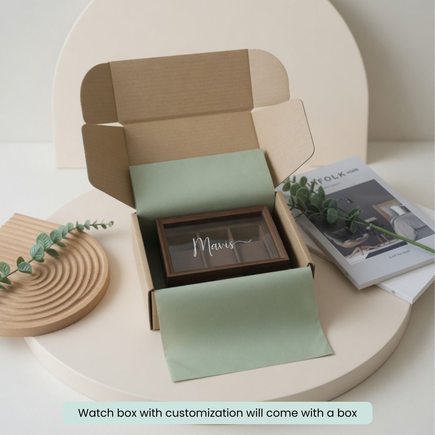 Personalised Wooden Watch Box