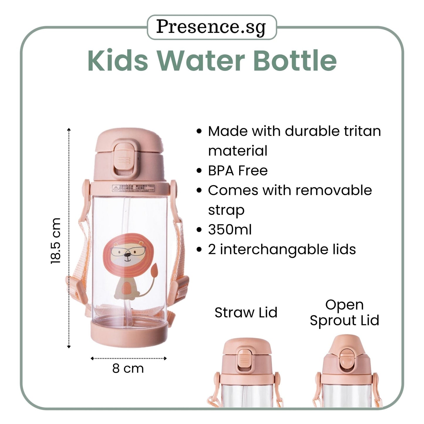 Personalized Kids Water Bottle 350ml
