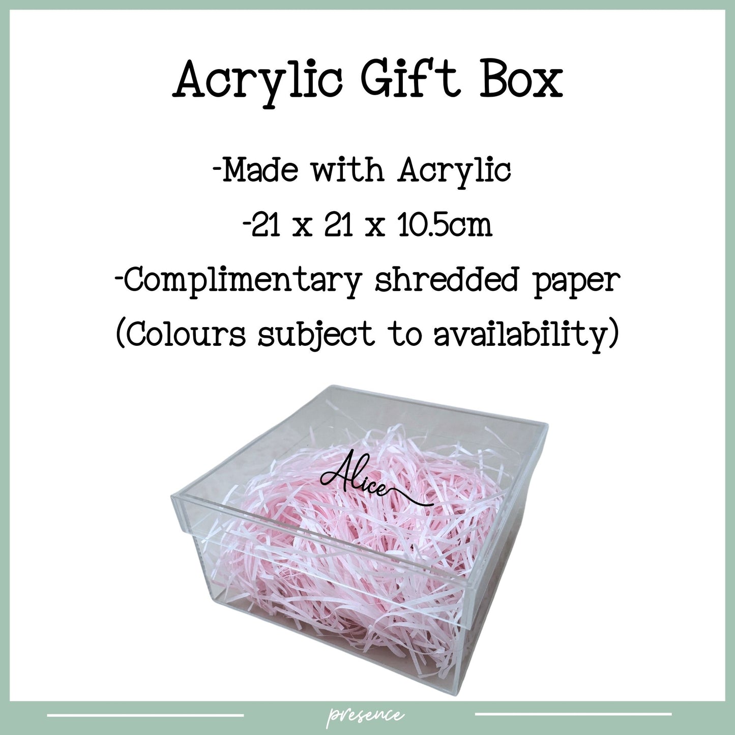 Personalised Acrylic Gift Box