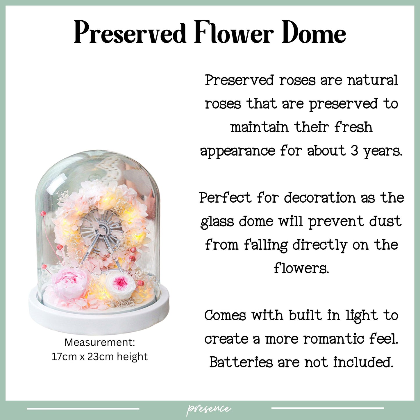 Preserved Flower Dome