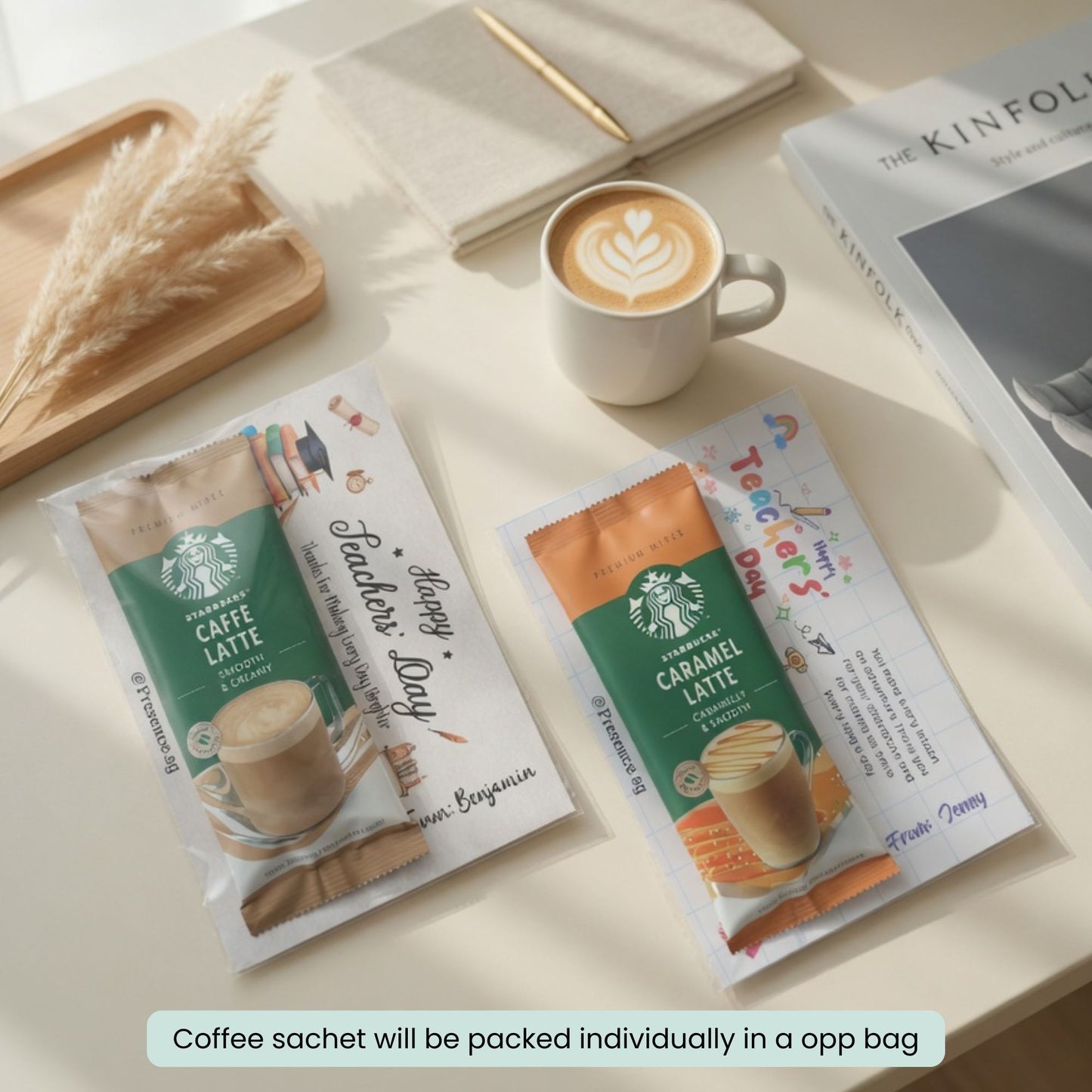 Personalized Coffee Gift Pack with custom gift card