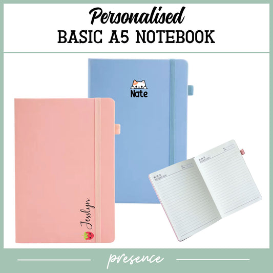 Personalized Basic A5 Notebook with image