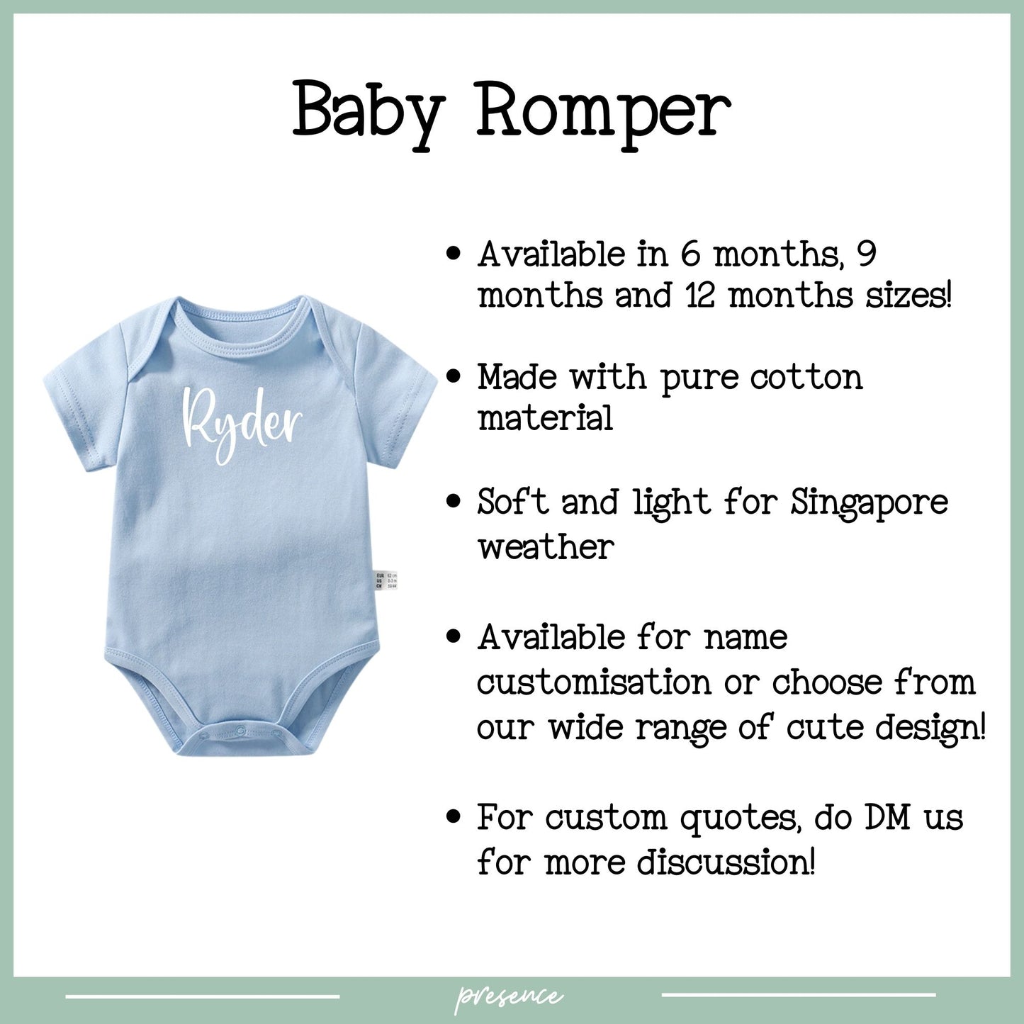 Personalized Baby Romper with Image