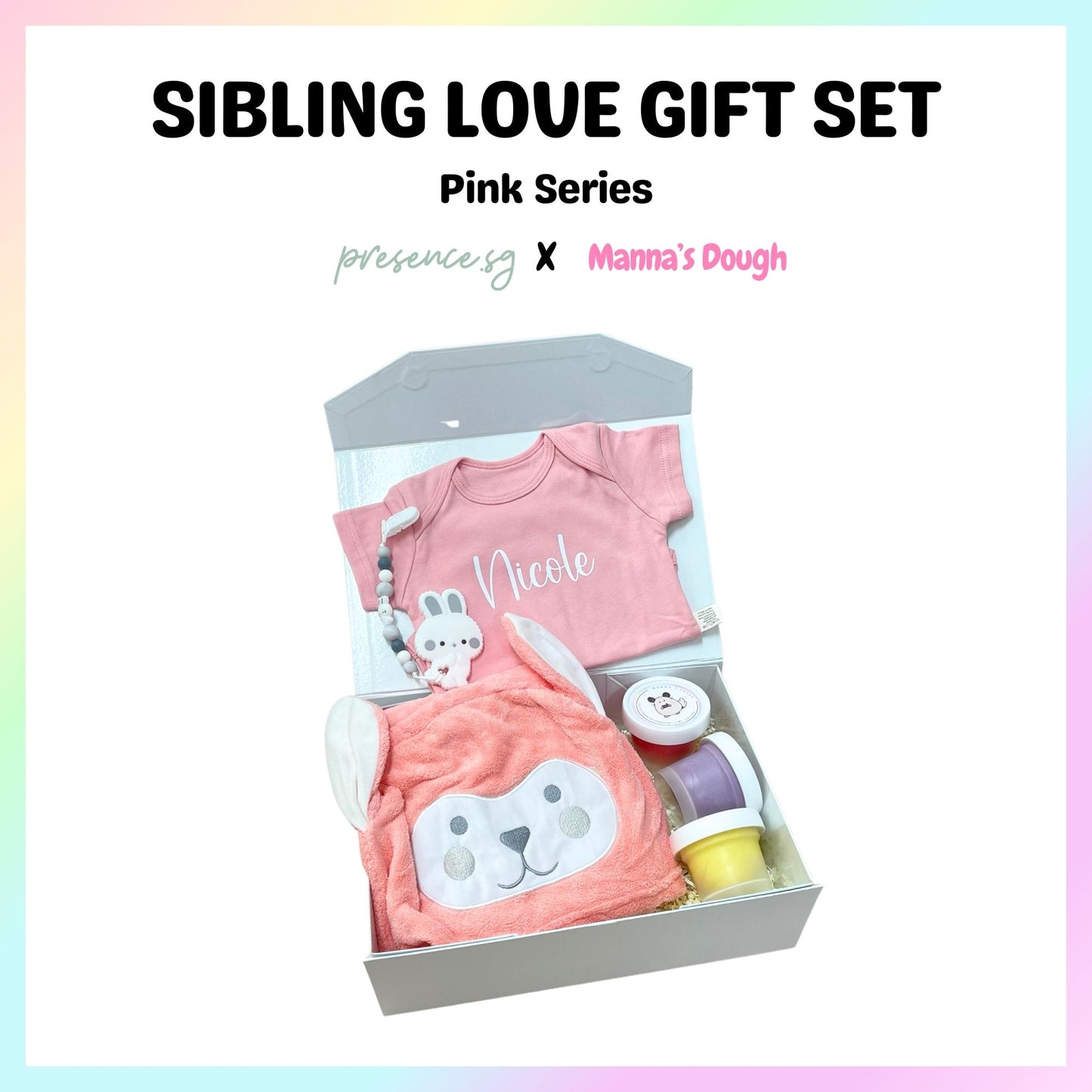 Siblings Love Gift Set - Pink