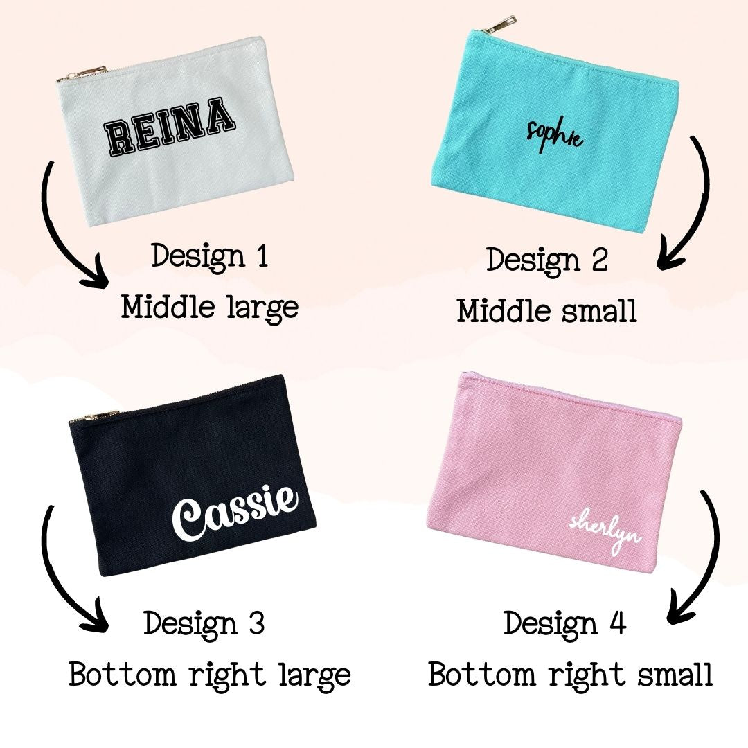 Personalized Canvas Pouch