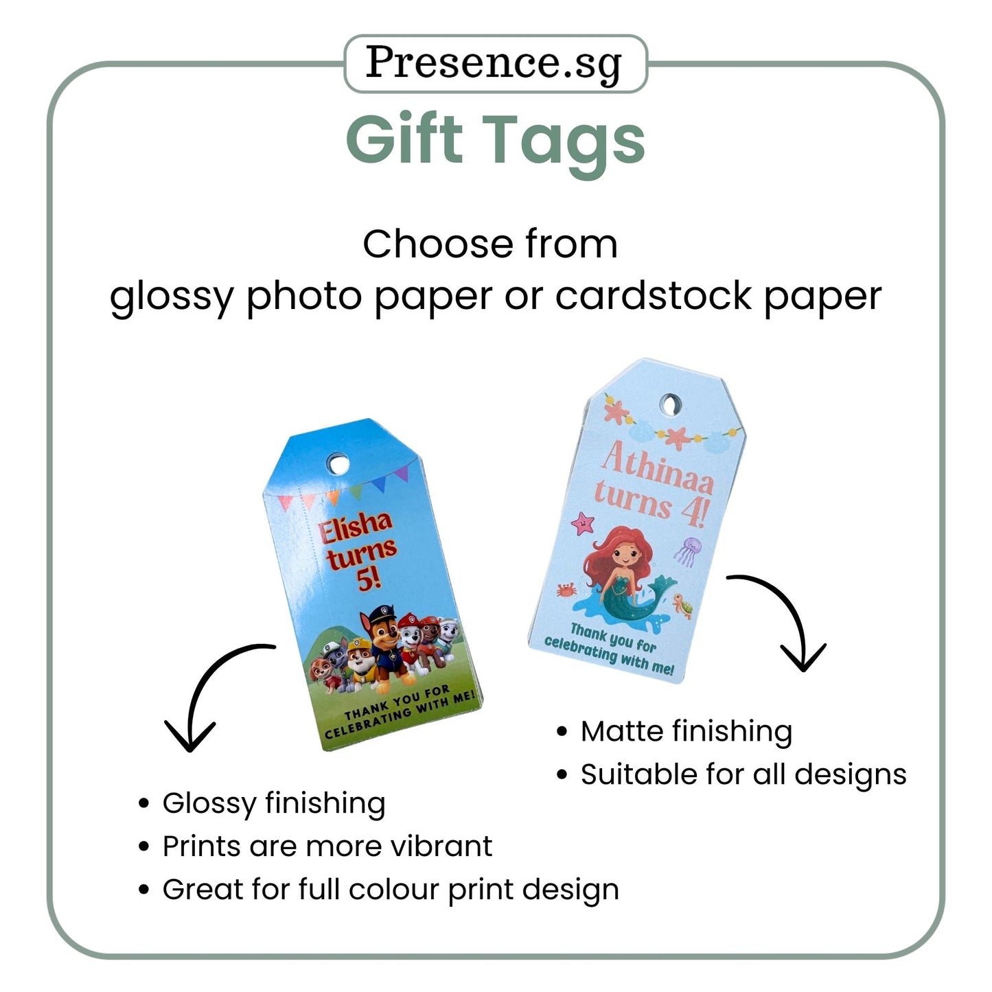 Customised Hari Raya Gift Tags & Stickers – 4 Designs