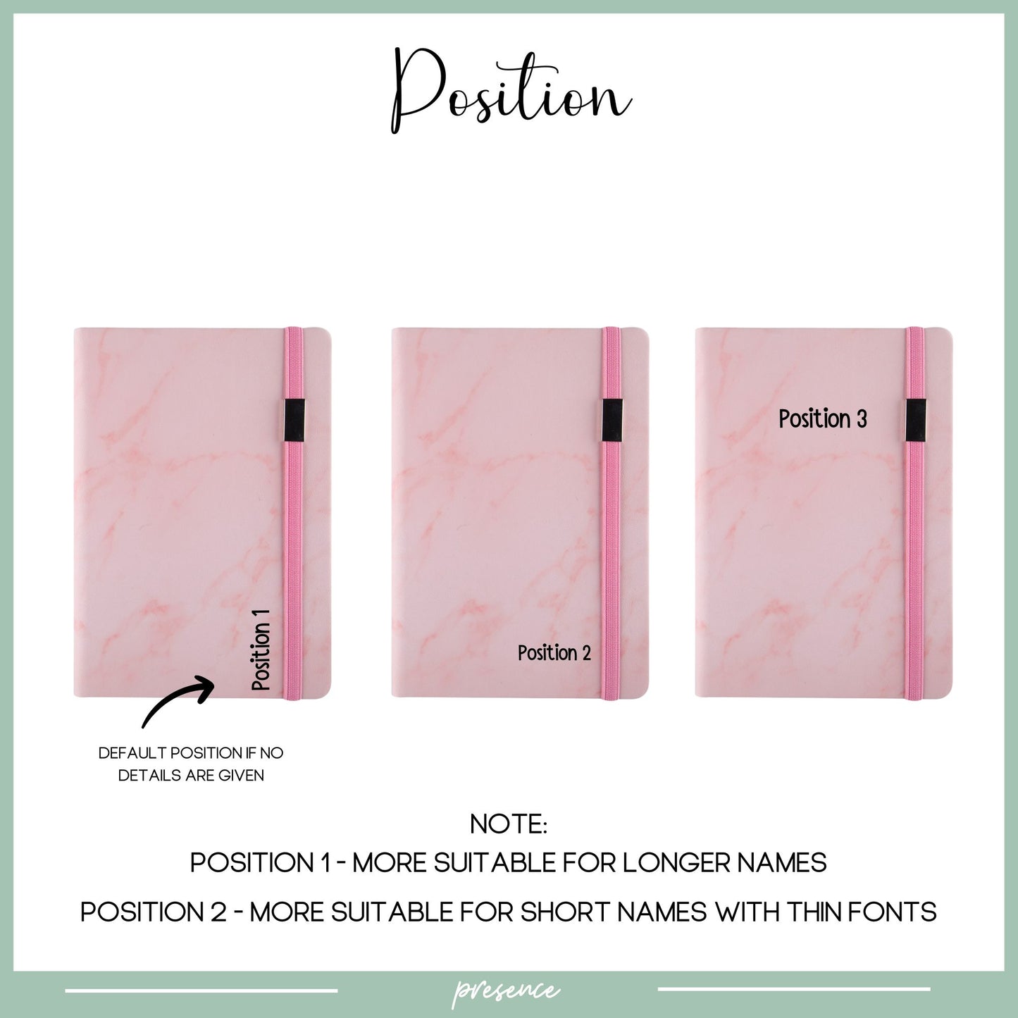 Personalised Marble Notebook A5