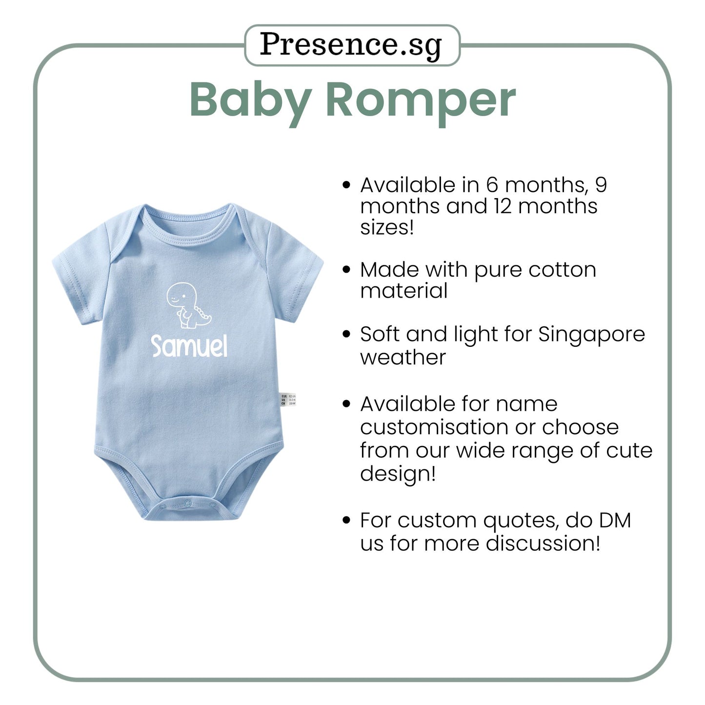 Personalized Baby Romper with Image