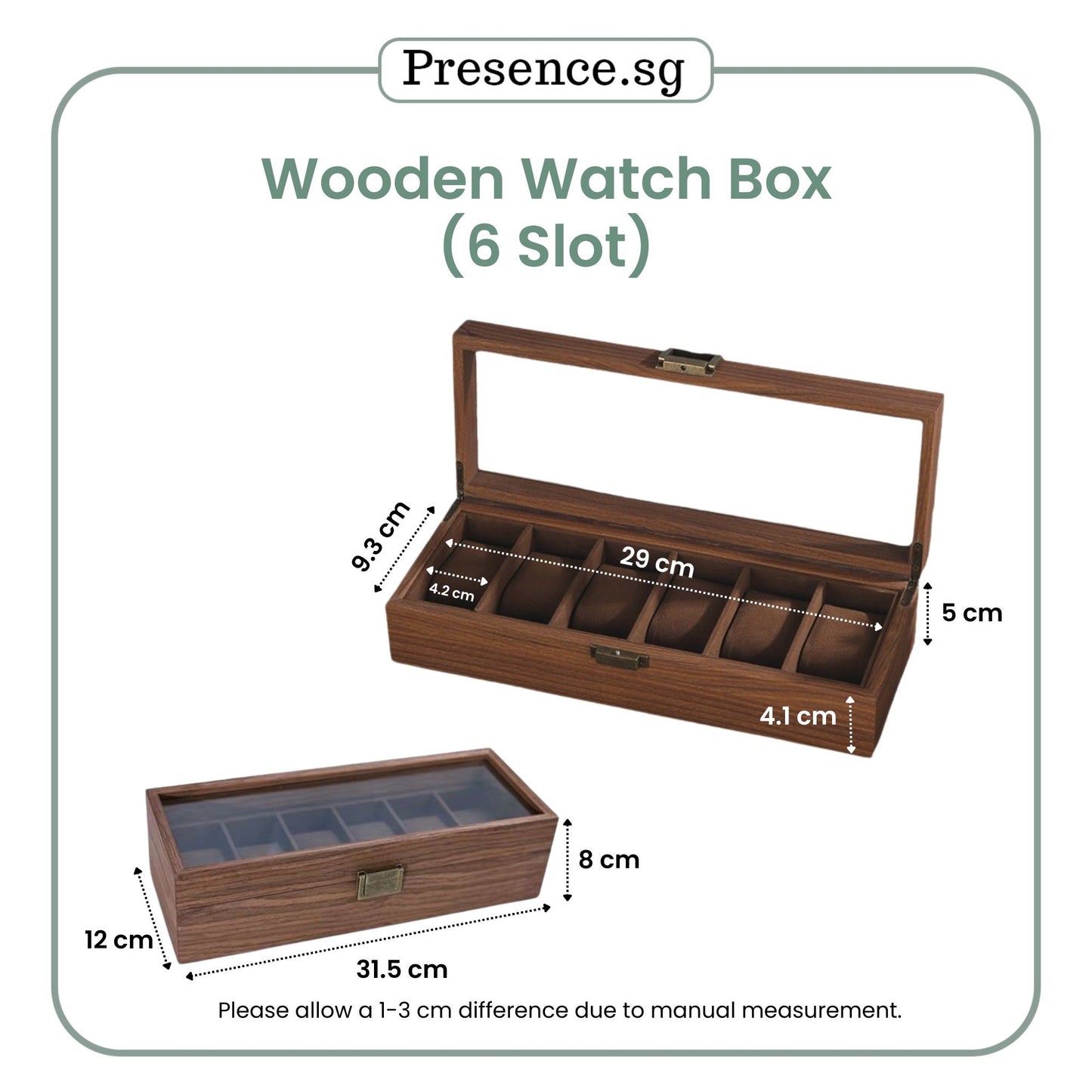 Personalised Wooden Watch Box