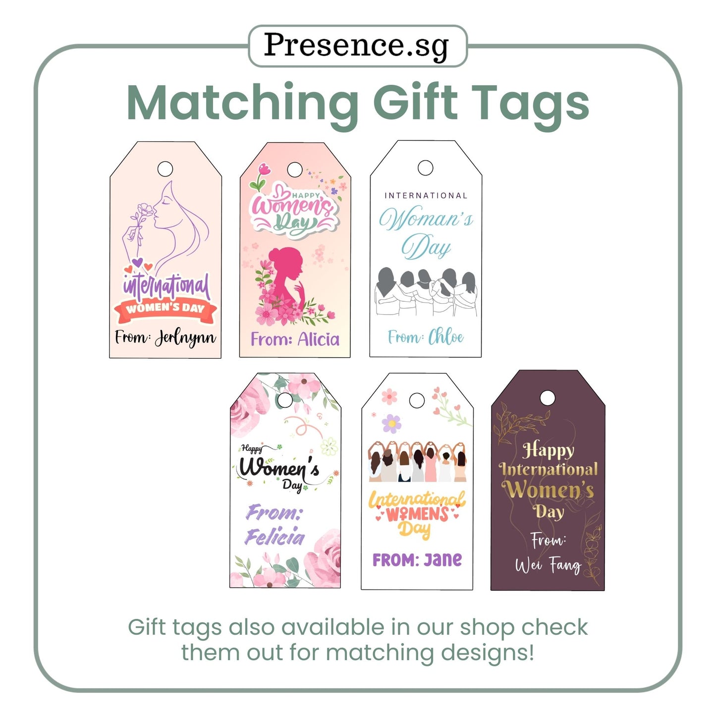 Customised International Women's Day Stickers – 6 Designs