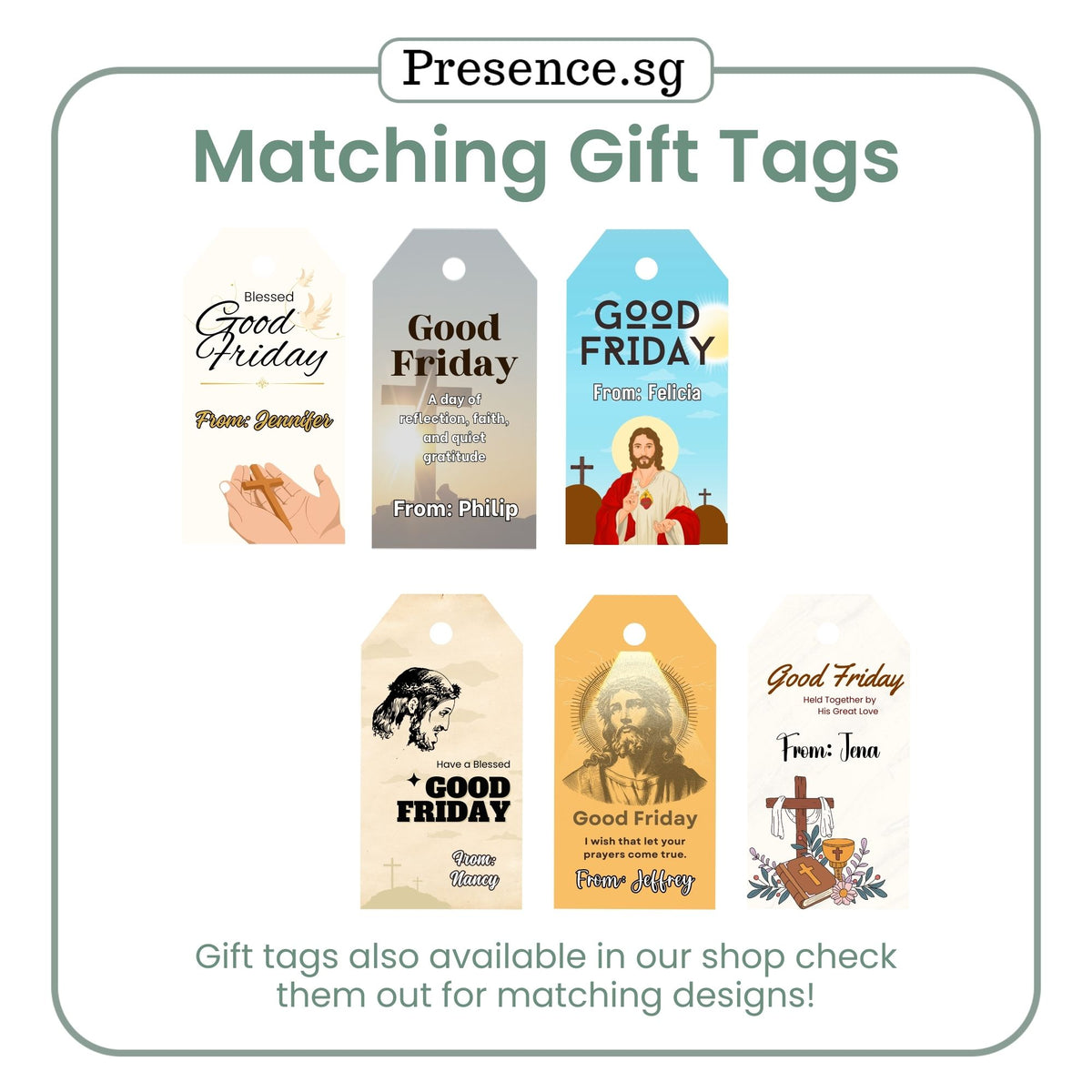 Next Friday Stickers Customised Good Friday‘s Stickers – 6 Designs – Presence