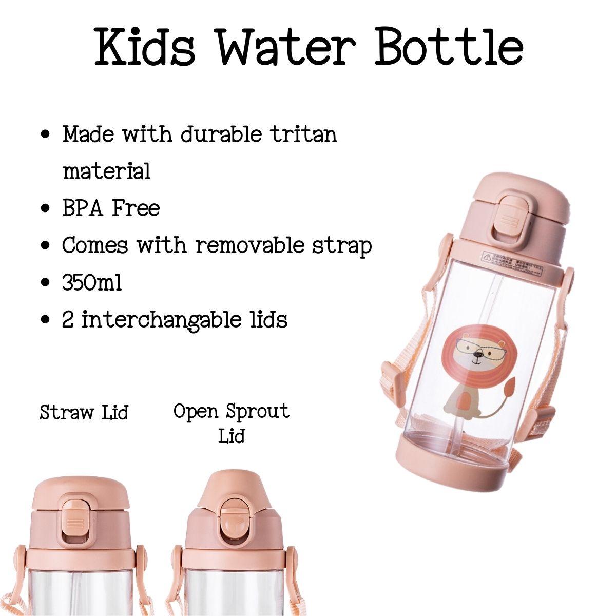 Personalized Kids Water Bottle 350ml