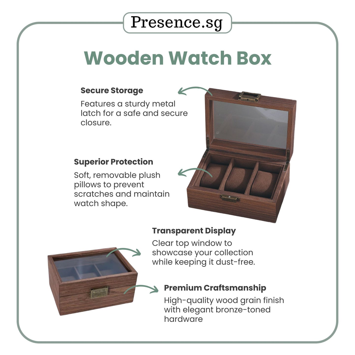 Personalised Wooden Watch Box