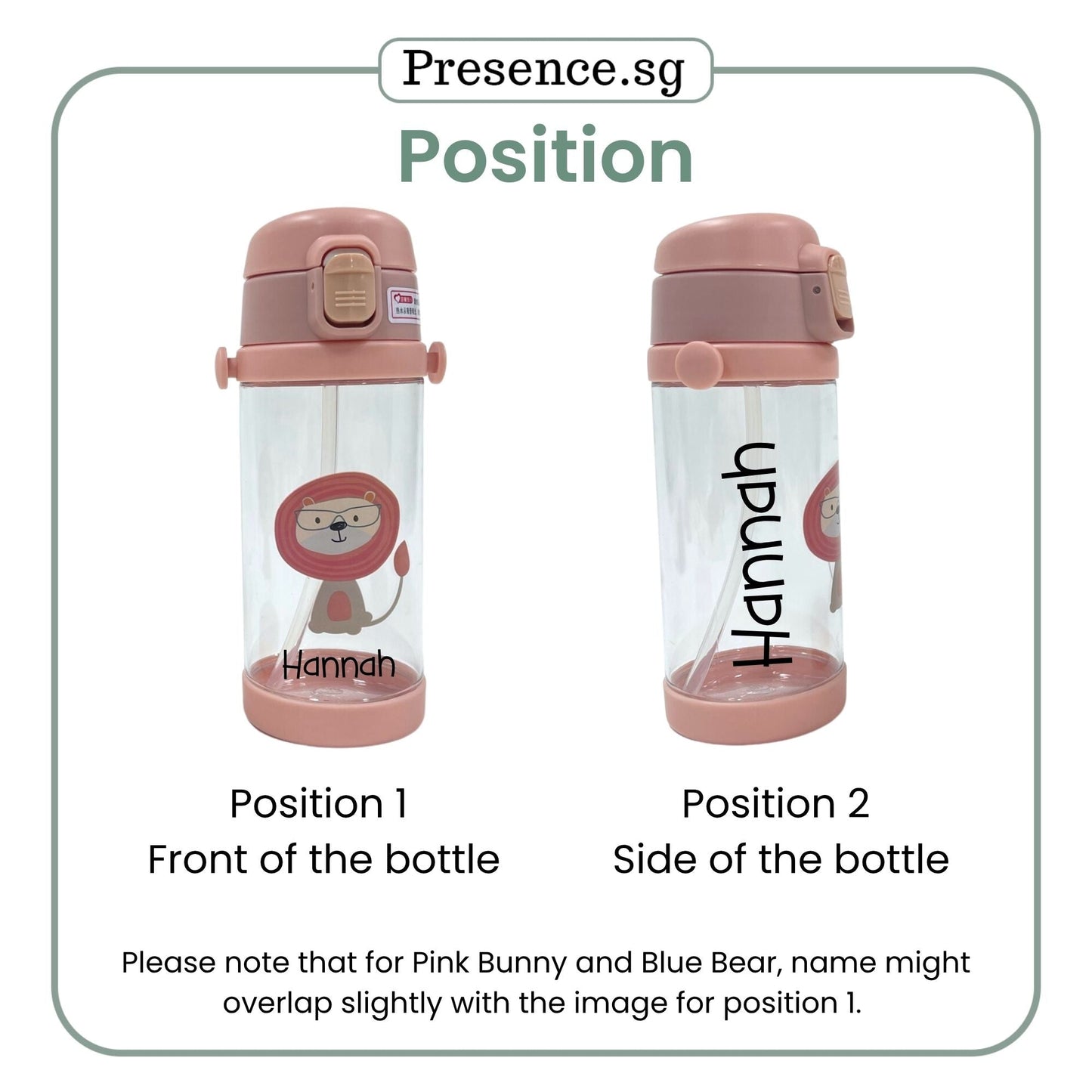 Personalized Kids Water Bottle 350ml