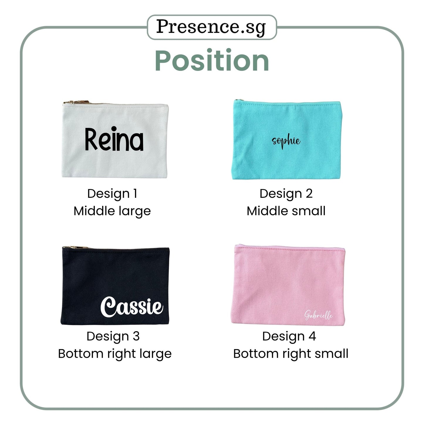 Personalized Canvas Pouch