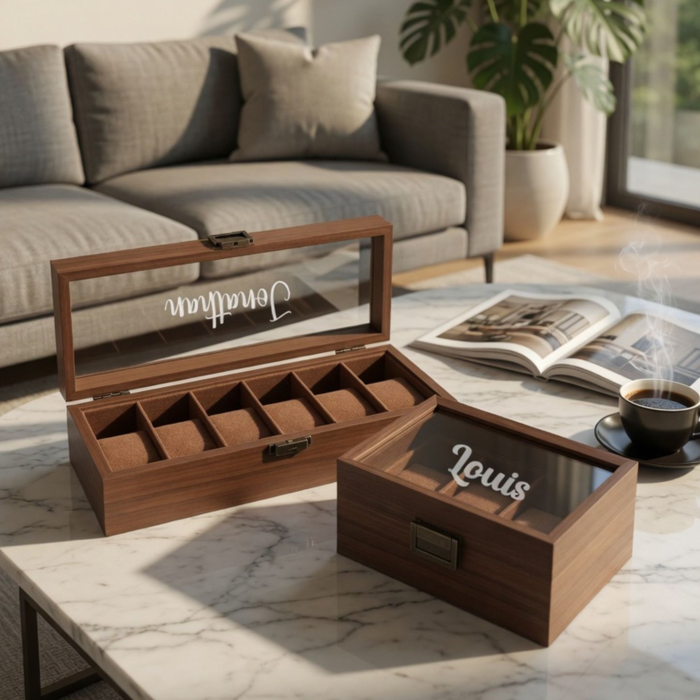 Personalised Wooden Watch Box