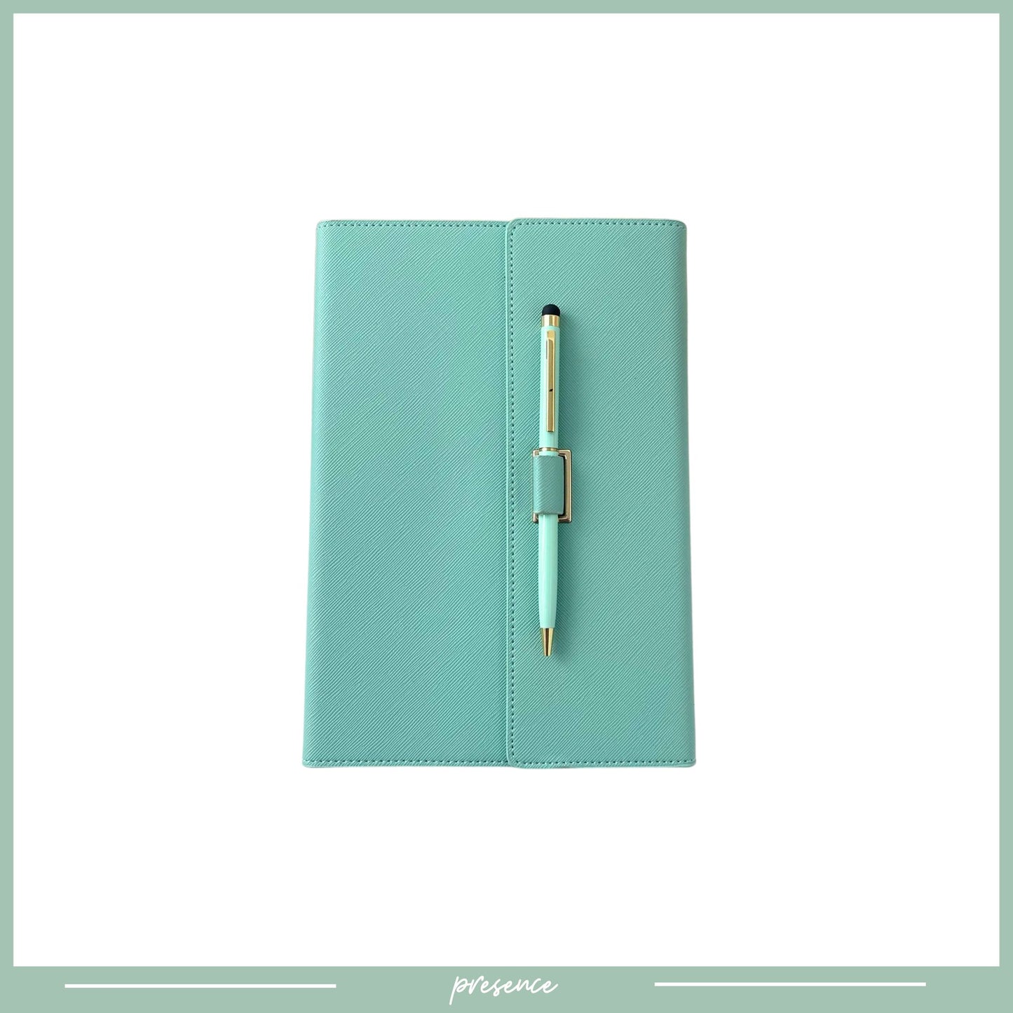 Personalized A5 Saffiano Leather Notebook