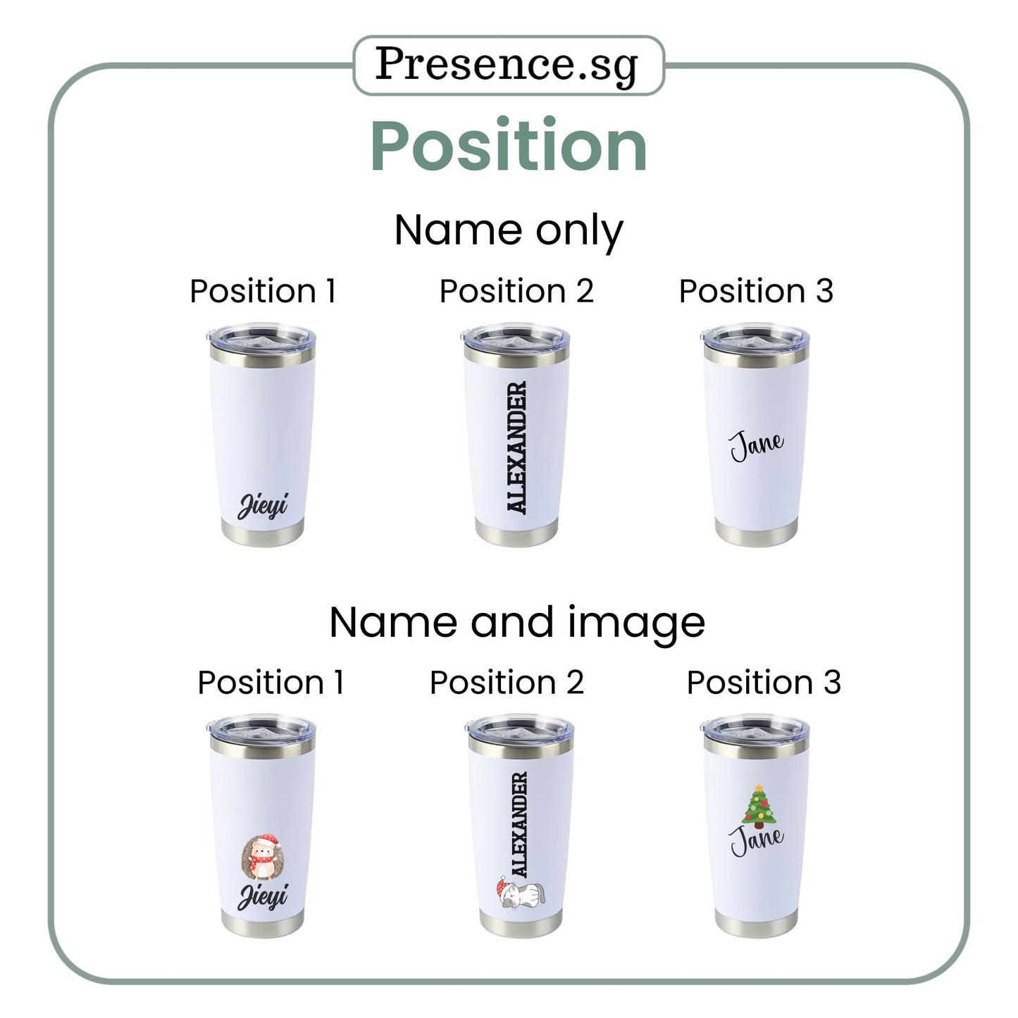 Personalised Christmas  Coffee Tumbler Gift Set