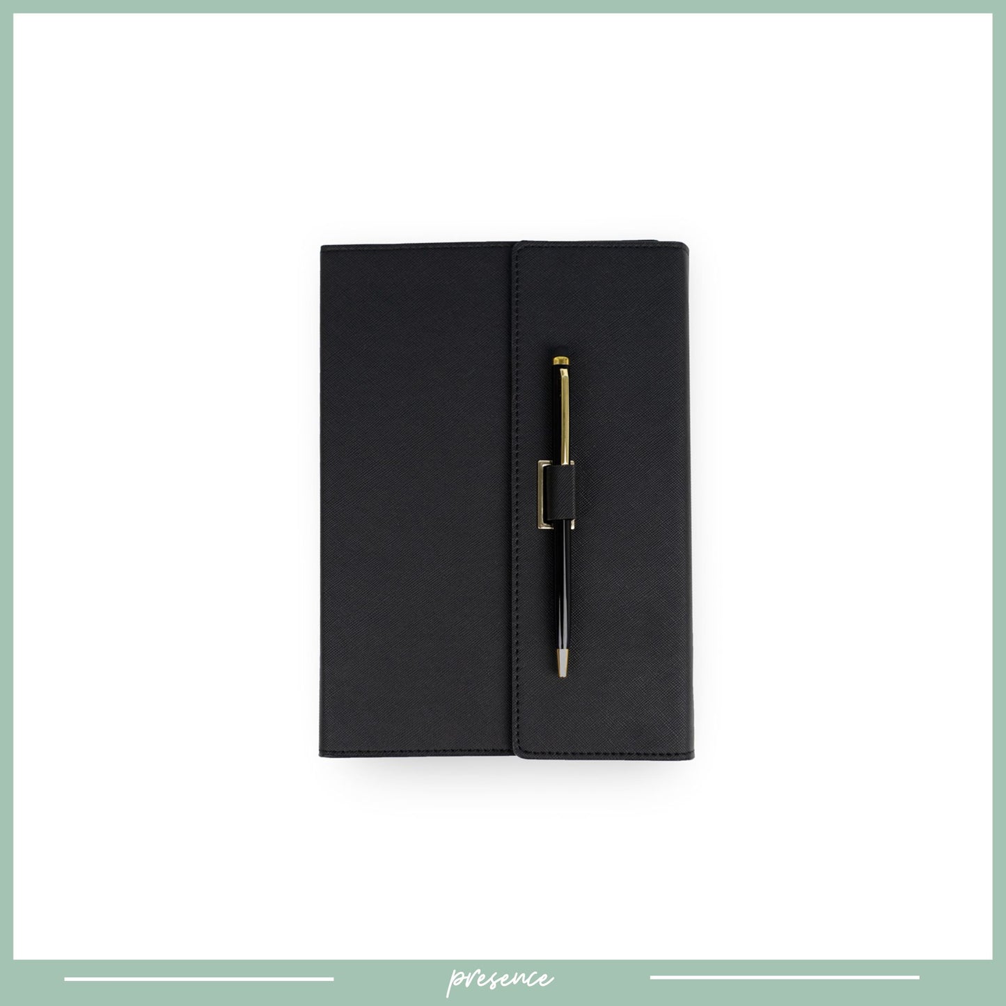 Personalized A5 Saffiano Leather Notebook