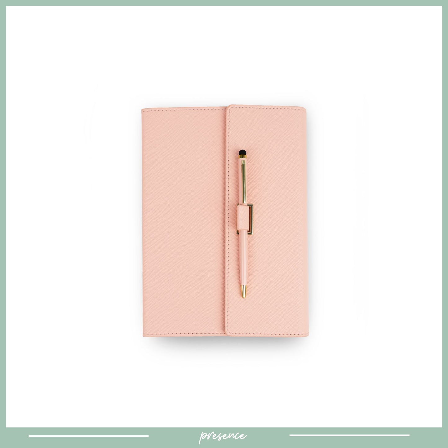 Personalized A5 Saffiano Leather Notebook