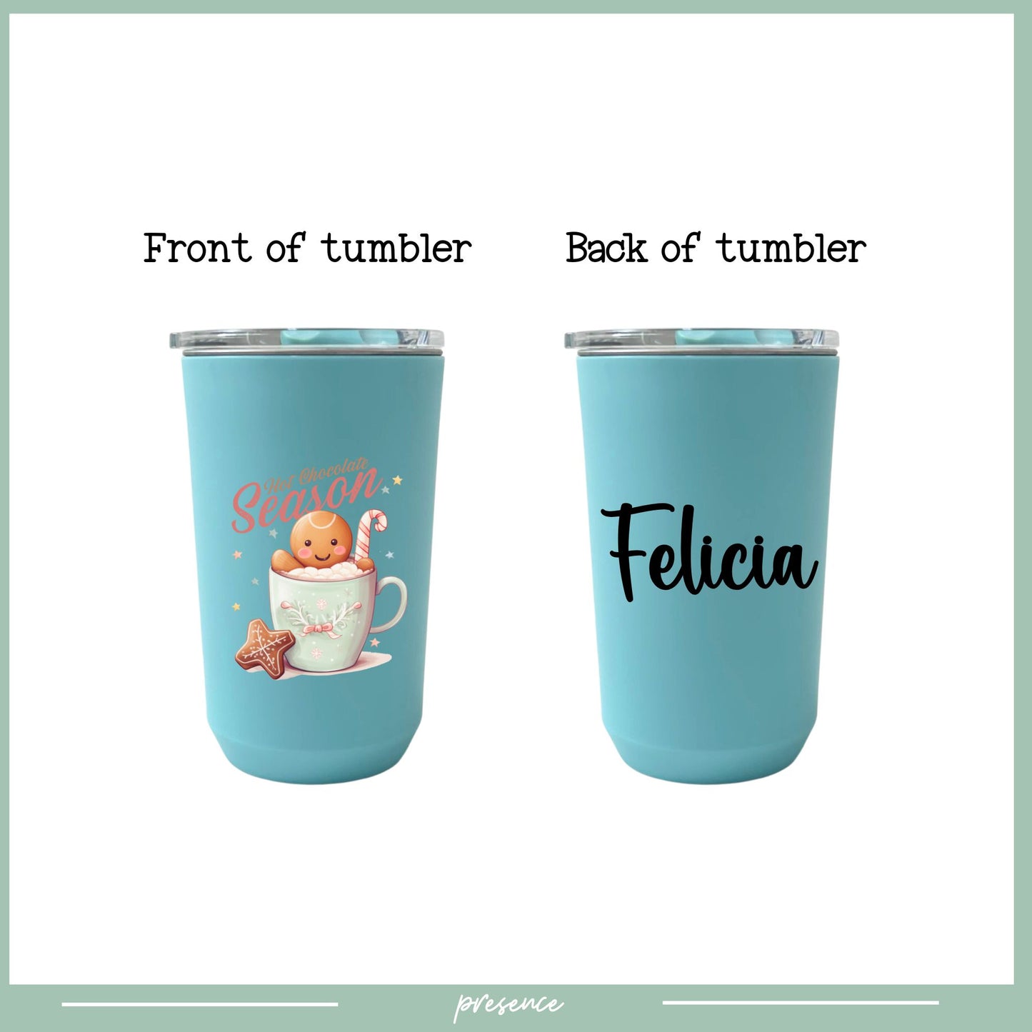 Personalised Christmas Coffee Tumbler with Image