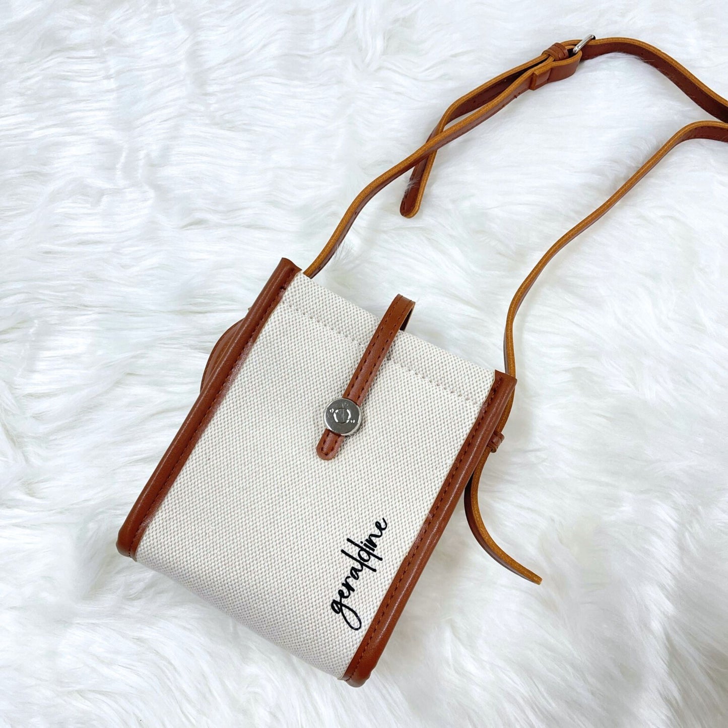 Personalized Retro Canvas Sling Bag