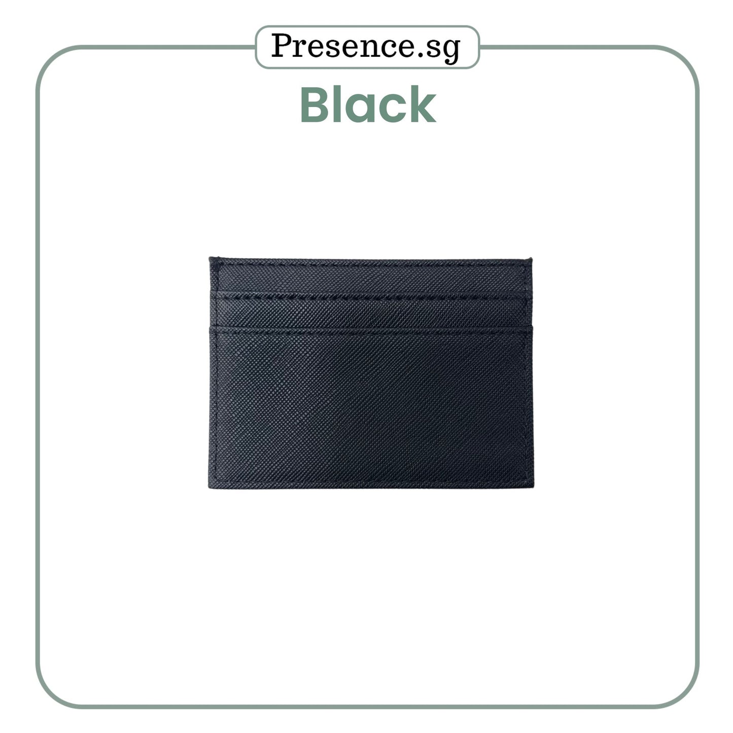 Personalized Saffiano Leather Card Holder