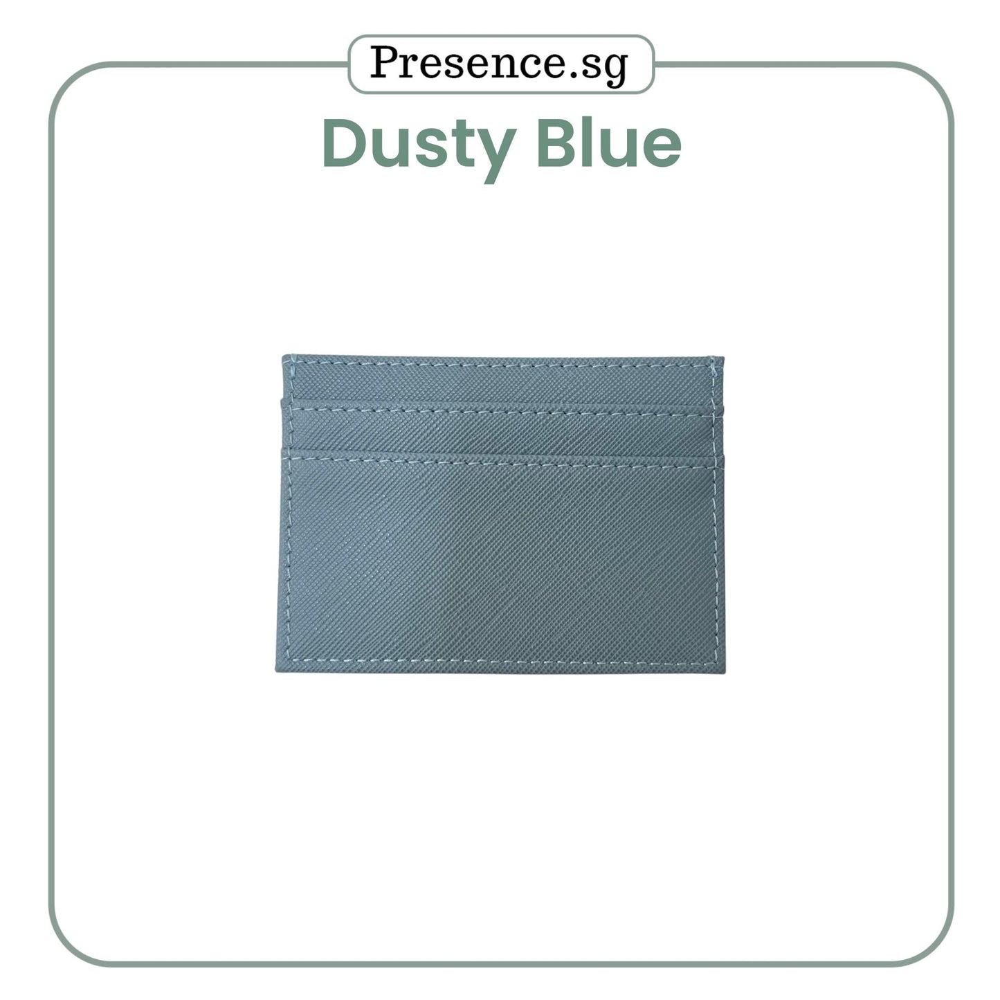 Personalized Saffiano Leather Card Holder