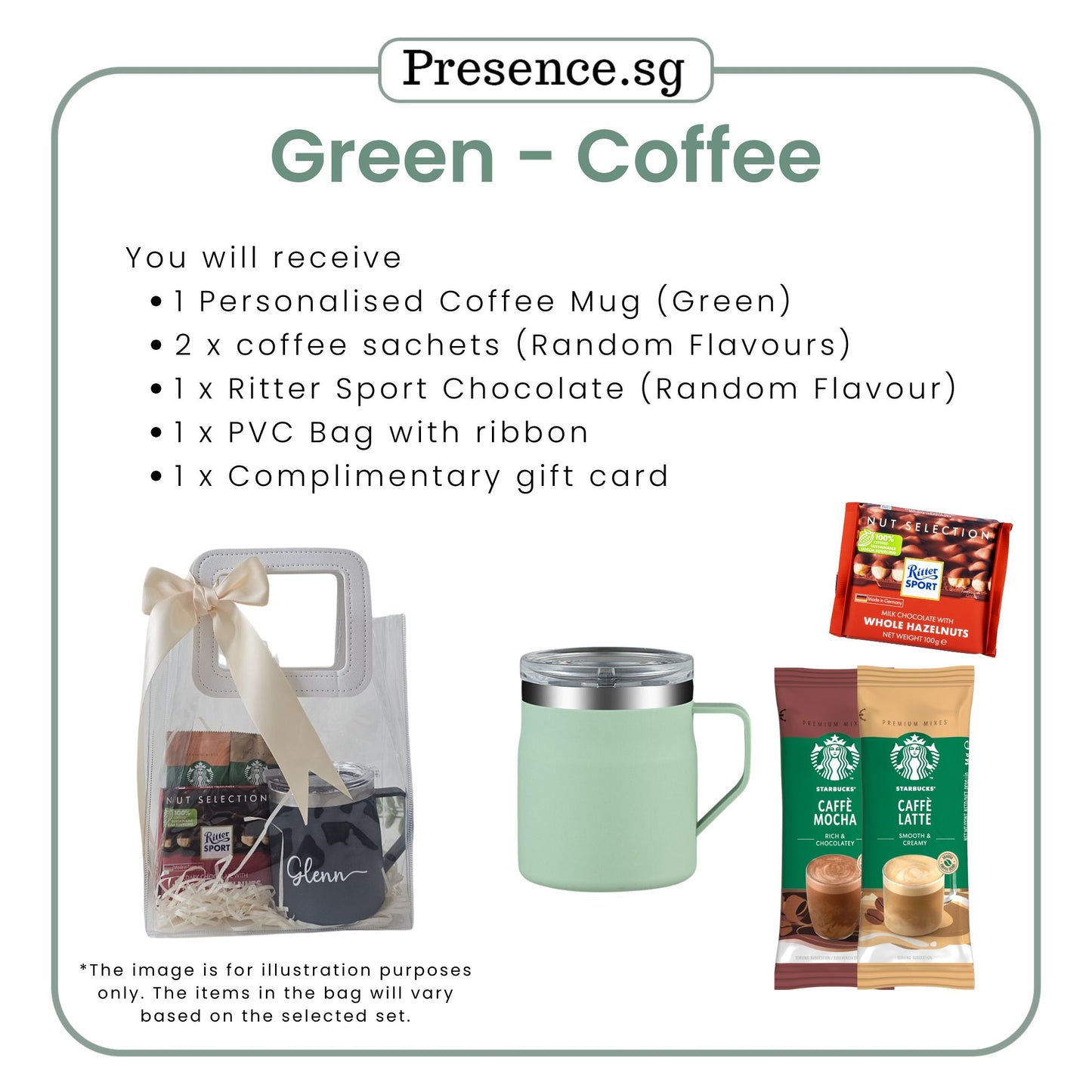 Personalised 450ml Coffee Mug & Treats Gift Set (Set B)
