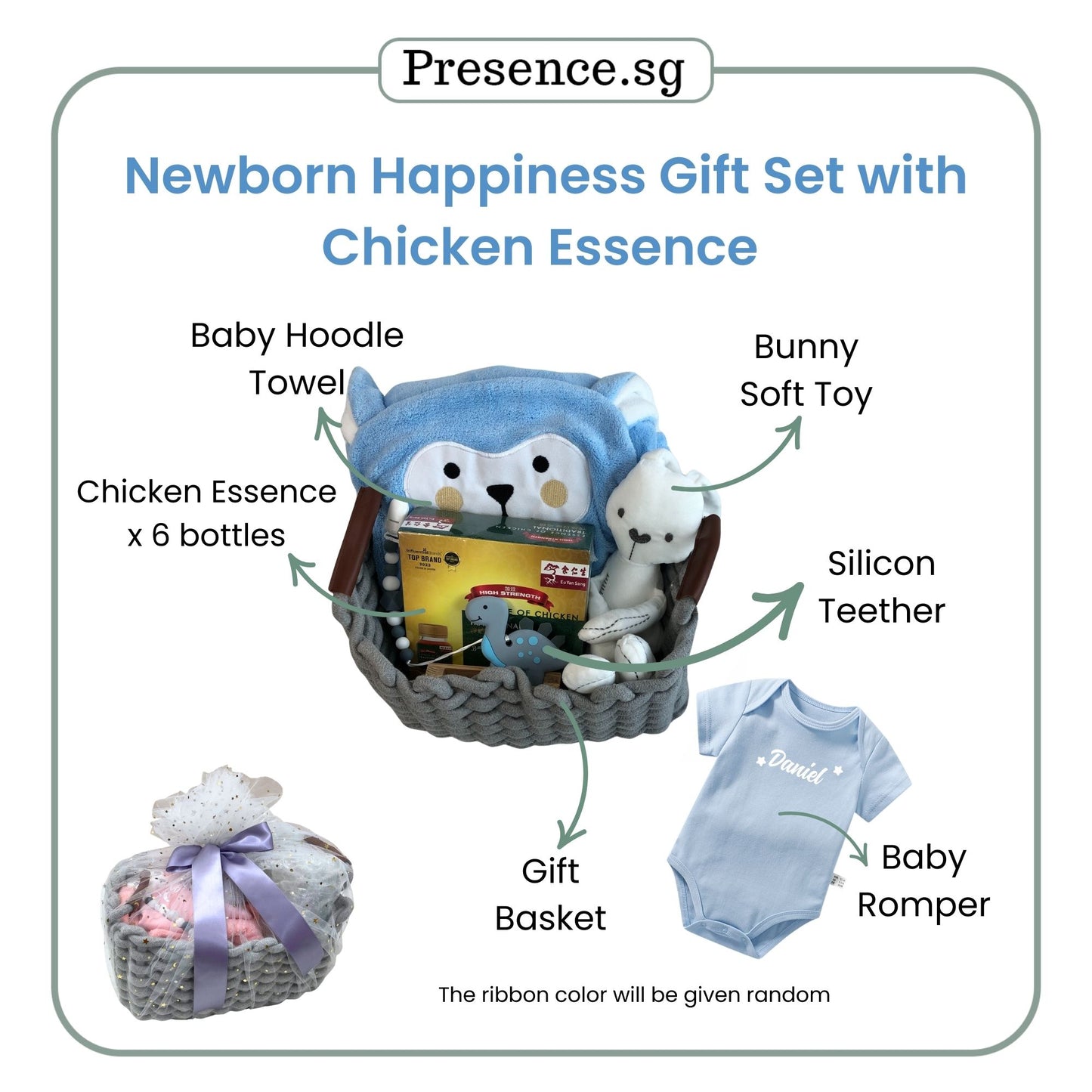 Newborn Baby Gift Set (Happiness Set with Wellness Supplement)