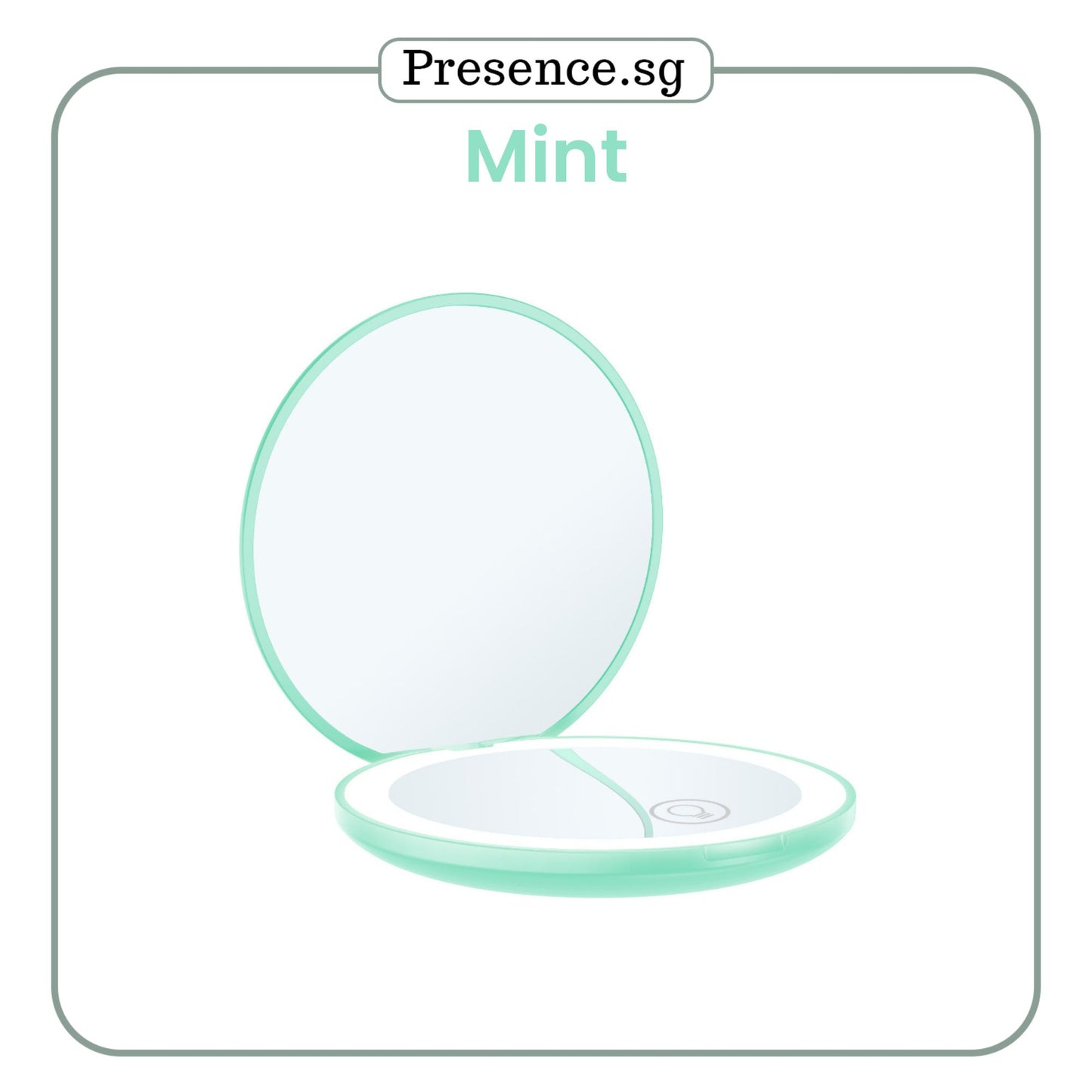 Personalised Compact Mirror with LED- Monogram