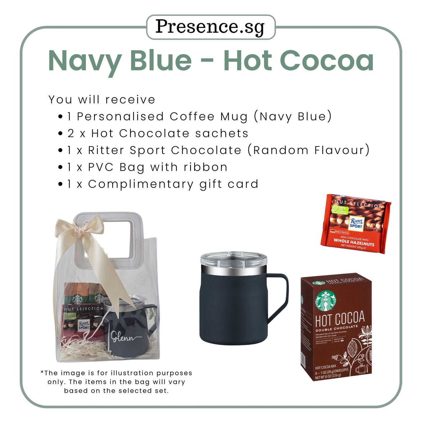 Personalised 450ml Coffee Mug & Treats Gift Set (Set B)