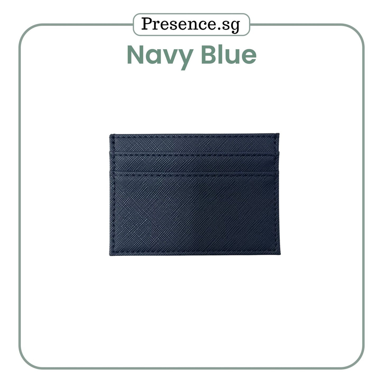 Personalized Saffiano Leather Card Holder
