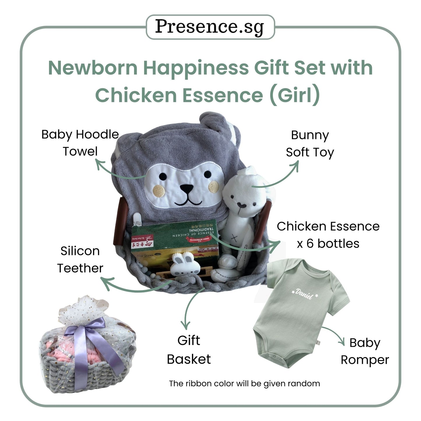 Newborn Baby Gift Set (Happiness Set with Wellness Supplement)