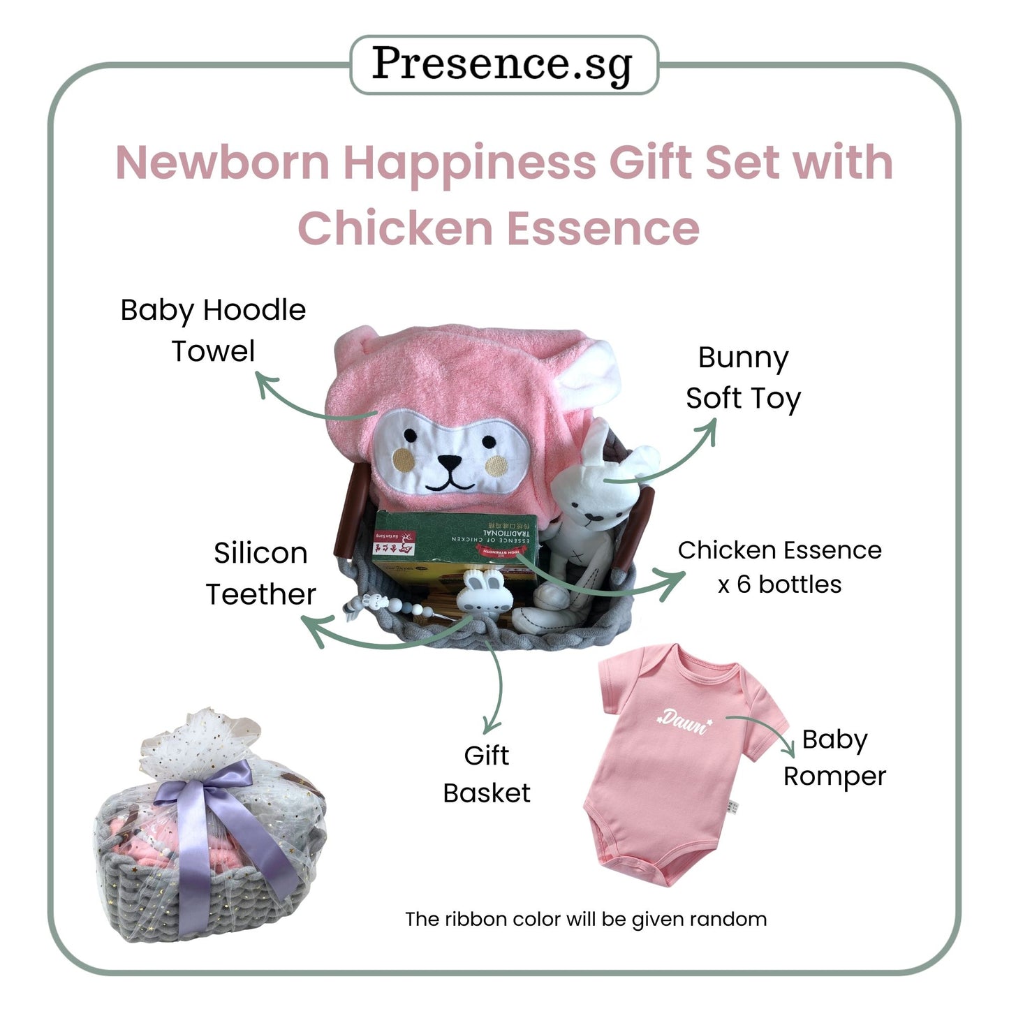 Newborn Baby Gift Set (Happiness Set with Wellness Supplement)