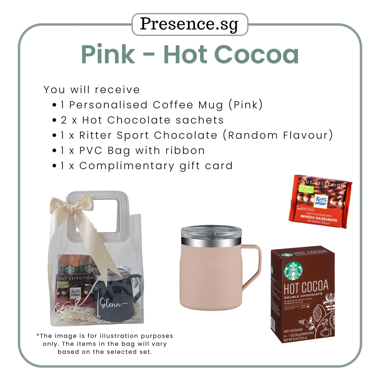 Personalised 450ml Coffee Mug & Treats Gift Set (Set B)