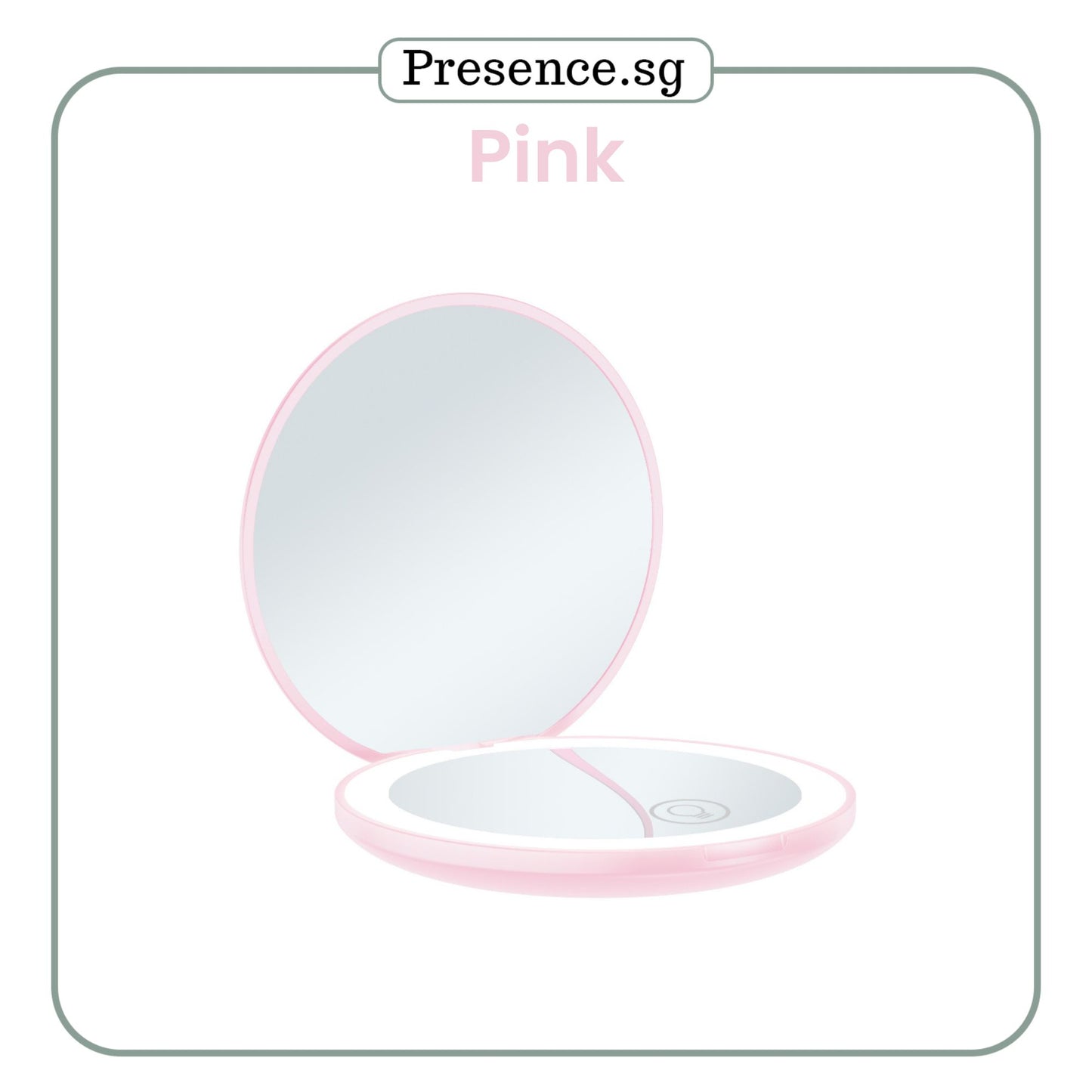 Personalised Compact Mirror with LED- Monogram