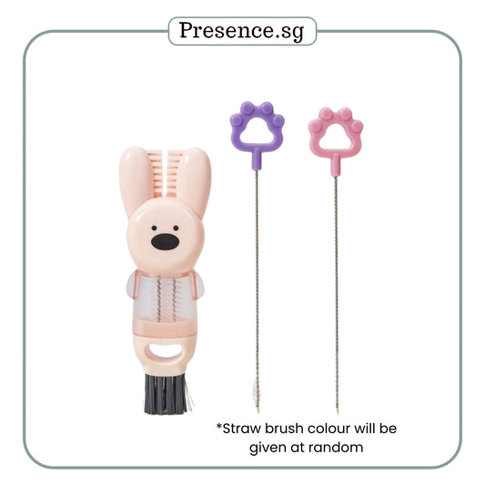 Bottle Cleaning Brush Set 4 in 1 with straw brush