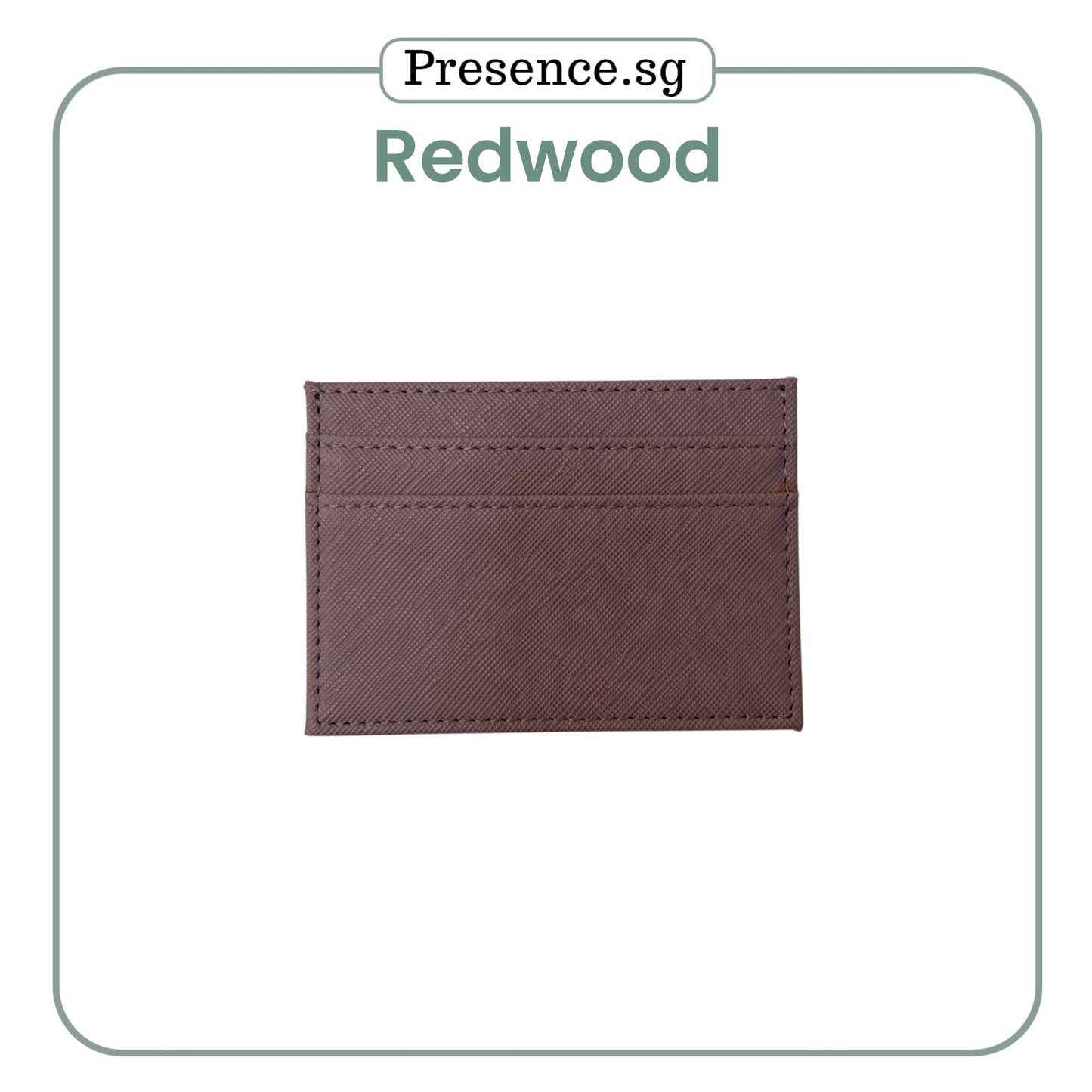 Personalized Saffiano Leather Card Holder