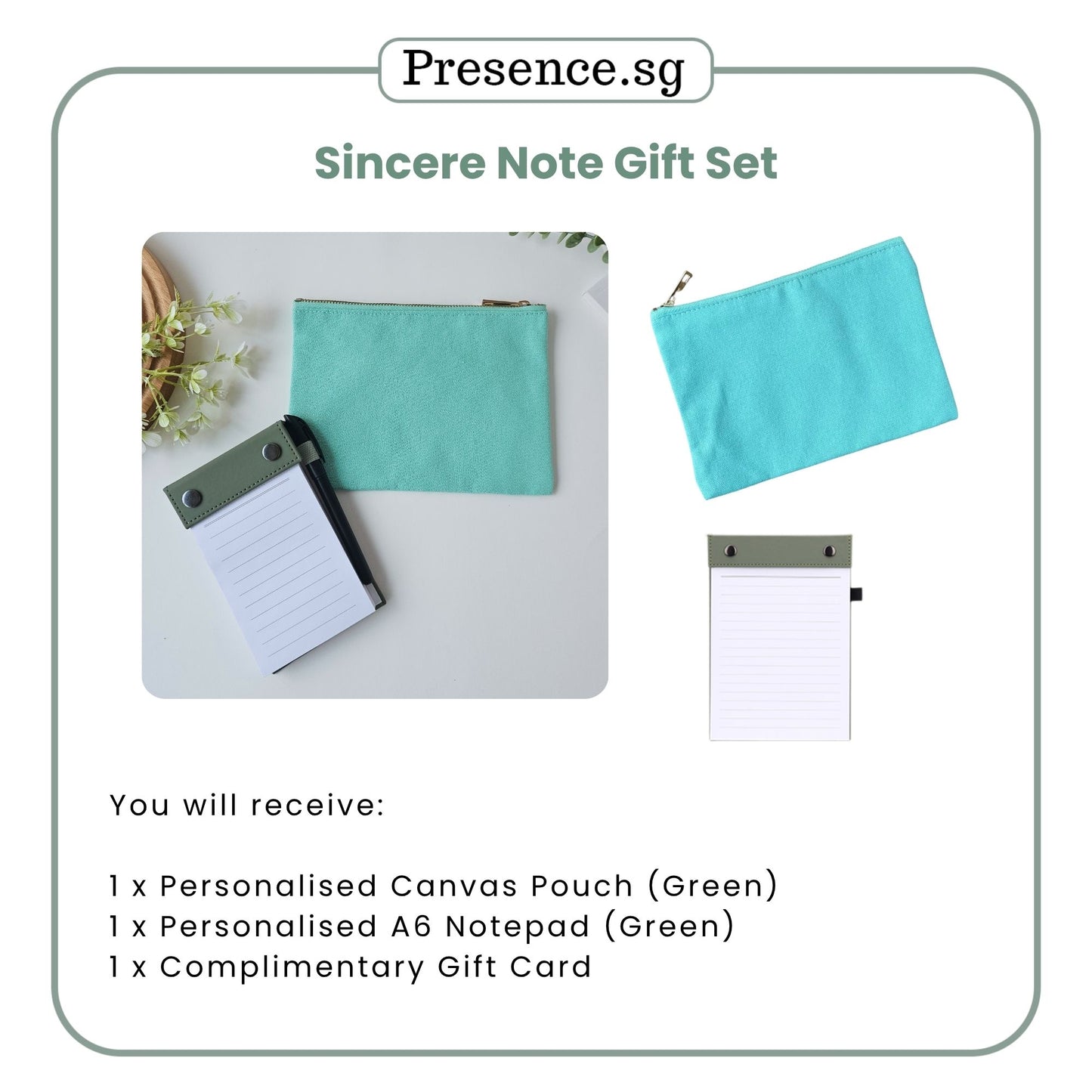 Teachers’ Day Gift Set – Canvas Pouch + Notepad (with Treat Add-on Option)