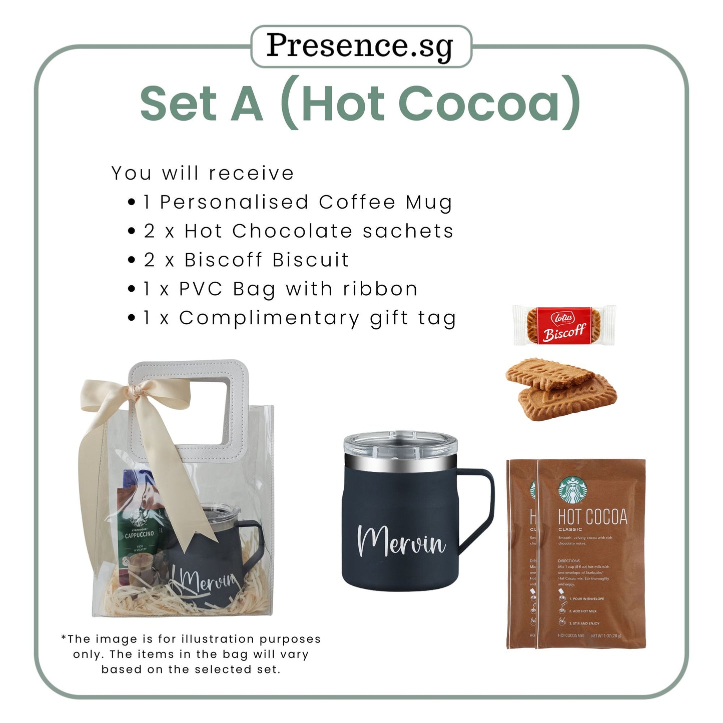 Personalised Christmas Coffee Mug Gift Set