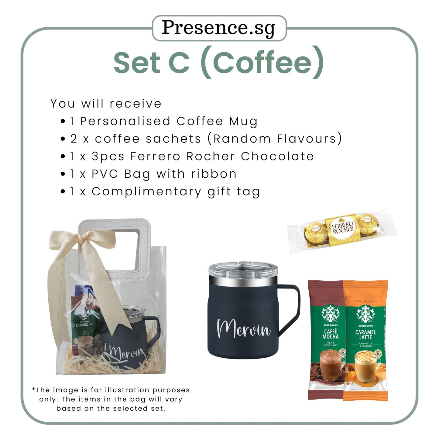 Personalised Christmas Coffee Mug Gift Set