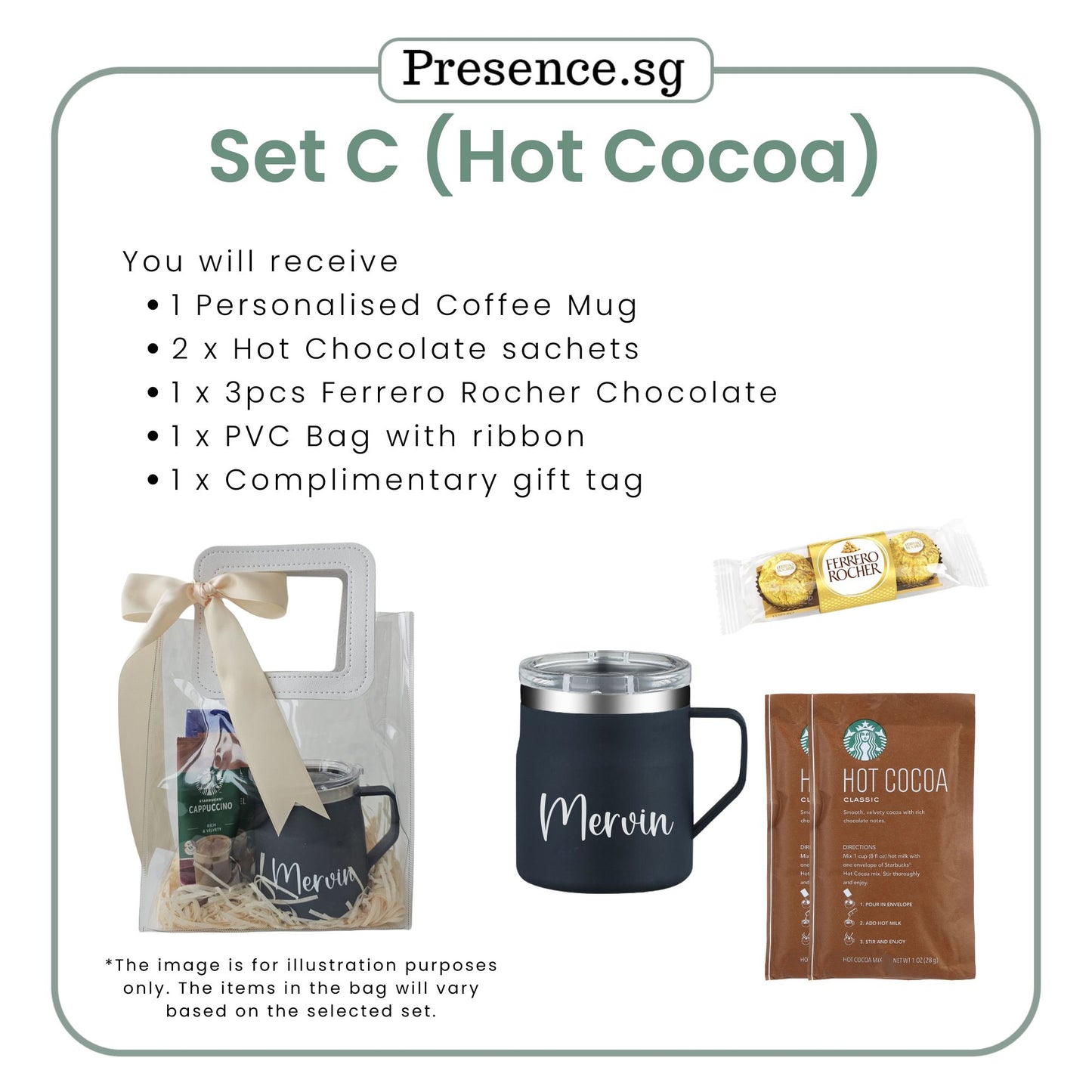 Personalised Christmas Coffee Mug Gift Set
